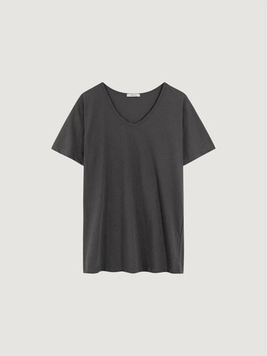 Fresh U neck t - shirts (Charcoal) - MAROYH - Modalova