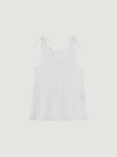 Wrinkle sleeveless top (White) - MAROYH - Modalova