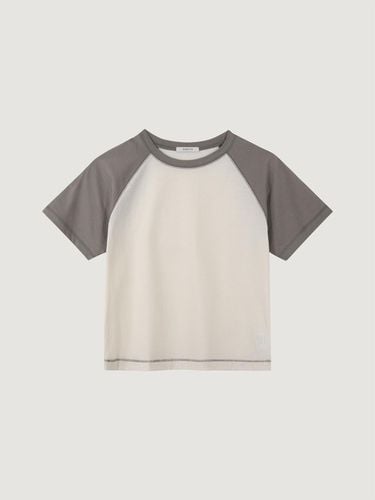 Mix crop t - shirt (Gray) - MAROYH - Modalova