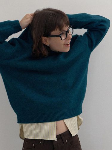 Needlepoint wool knit - 3color - BRENDABRENDEN SEOUL - Modalova