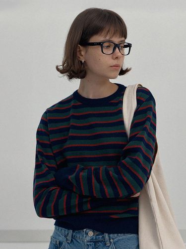 Curly sue wool knit - navy - BRENDABRENDEN SEOUL - Modalova