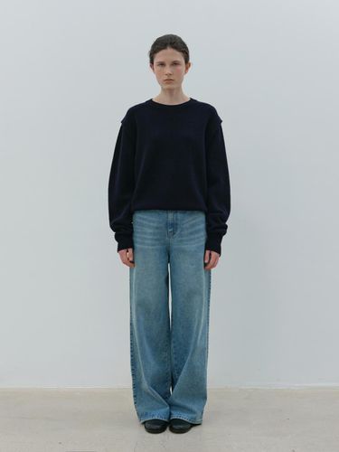 Wool sweater (navy) - MOIA - Modalova