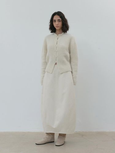 Cotton barrel skirt (cream) - MOIA - Modalova