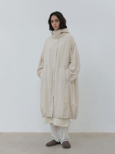 Drawstring coat (ivory) - MOIA - Modalova