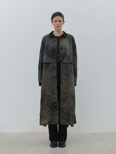 Layered trench coat (tiedye) - MOIA - Modalova