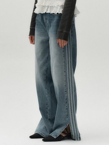 Line denim pants (blue) - MIDNIGHT MOVE - Modalova