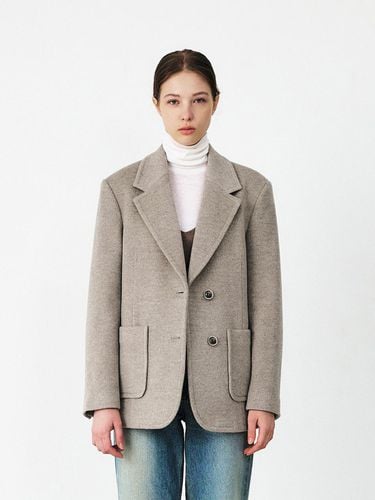 TFF WOOL OUT POCKET BLAZER_OAT-GREY - MOHAN - Modalova