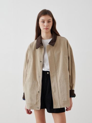 Corduroy Cotton Field Jacket - 2COLOR - LESEIZIEME - Modalova