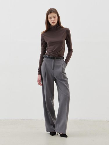 One chin wide slacks - gray - LESEIZIEME - Modalova