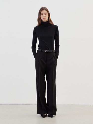 One chin wide slacks - black - LESEIZIEME - Modalova