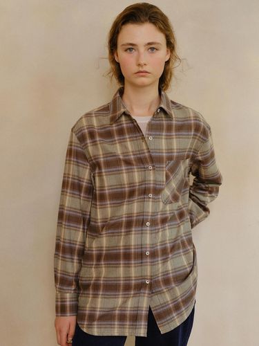 Check pocket shirt (olive green) - blank03 - Modalova