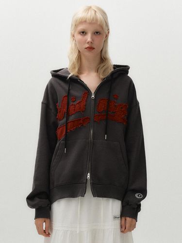 Ov damage hood zip up (dark grey) - MIDNIGHT MOVE - Modalova