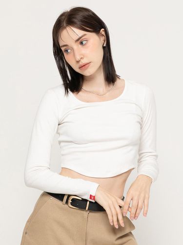 SLIM LONG SLEEVE CROP T - SHIRT - MORELIKEIT - Modalova