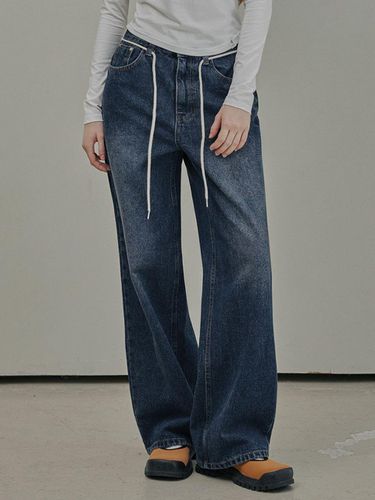 Rope straight wide denim pants - TWEE - Modalova