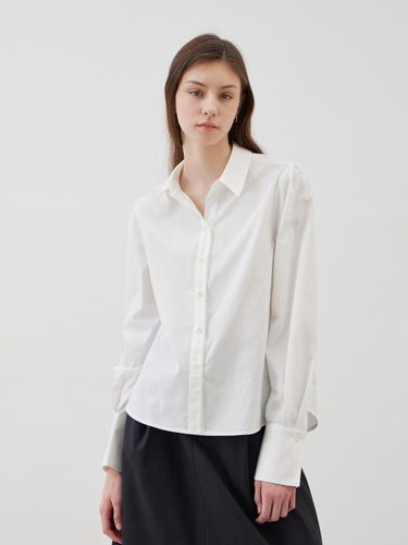 Classic Open Collar Shirt - beige - LESEIZIEME - Modalova