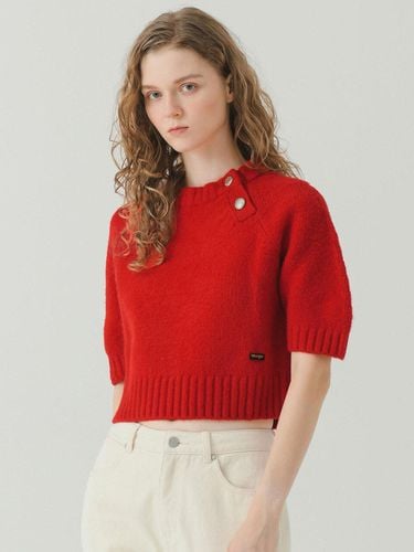 W) Button Short - Sleeved Sweater Red - Wrangler - Modalova