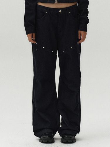 Rivet denim pants (blue) - MIDNIGHT MOVE - Modalova