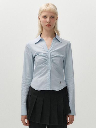 Shirring shirt (sky blue) - MIDNIGHT MOVE - Modalova