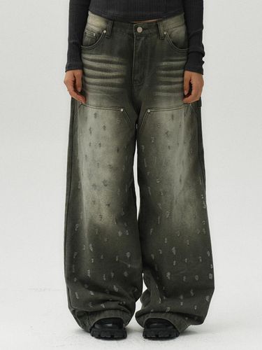 Shot damage pants (khaki) - MIDNIGHT MOVE - Modalova