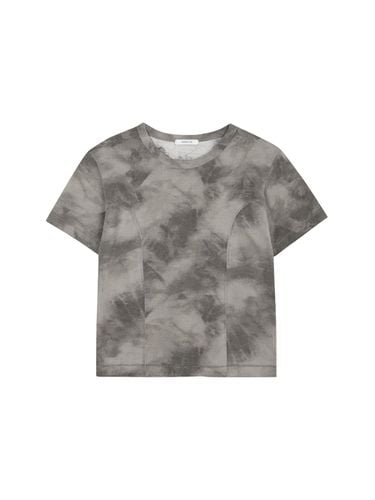 Water stain crop top (Gray) - MAROYH - Modalova