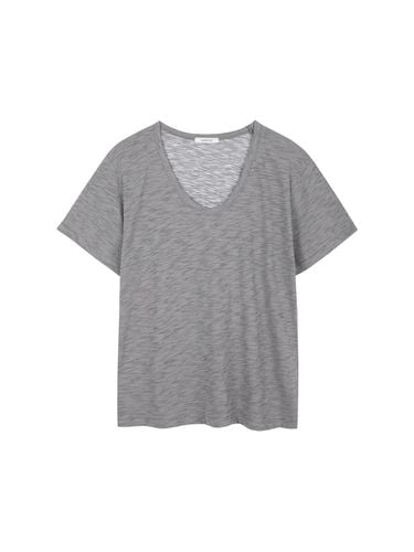 Slab U neck T shirts (Gray) - MAROYH - Modalova