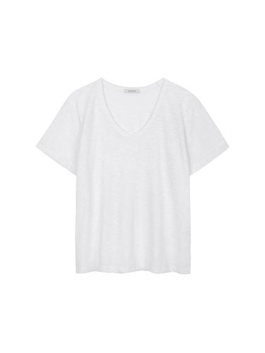 Slab U neck T shirts (White) - MAROYH - Modalova