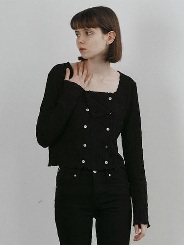 Bubble cardigan (Black) - MAROYH - Modalova