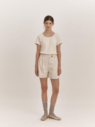 Basic Cotton Shorts (Natural) - THE RYE - Modalova