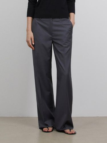 STRAIGHT LINE SLACKS_CHARCOAL - RIDIFI - Modalova