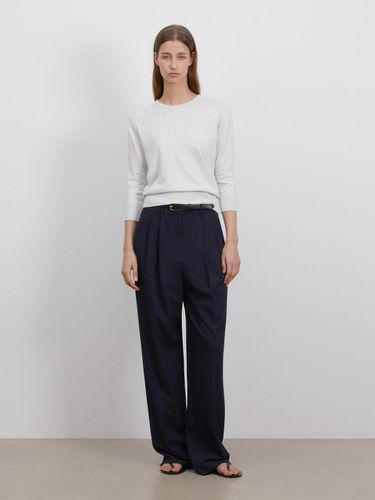 PLEATS WIDE SLACKS_NAVY - RIDIFI - Modalova