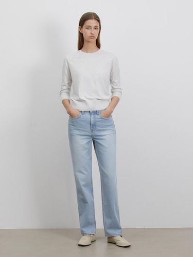 HIGH RISE STRAIGHT LEG JEANS_LIGHT BLUE - RIDIFI - Modalova