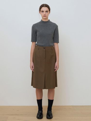 Pleats midi skirt dark khaki (AESK4C409K3) - a.t.corner - Modalova