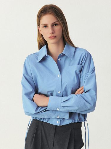 Strap Point Cropped Shirt_BLUE - ARTID - Modalova