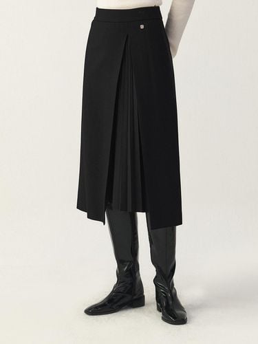 Pleated Slit Skirt_BLACK - ARTID - Modalova