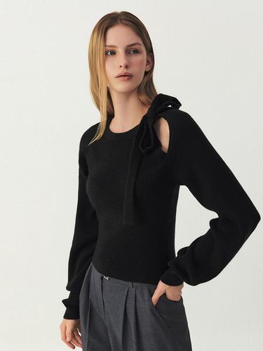 Cashmere shoulder cut-out knitwear_BLACK - ARTID - Modalova