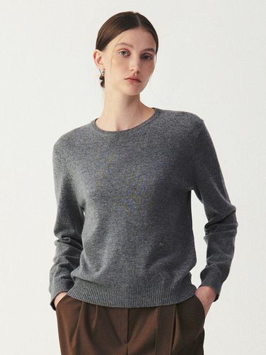 Premium Cashmere Round Knitwear_3COLORS - ARTID - Modalova