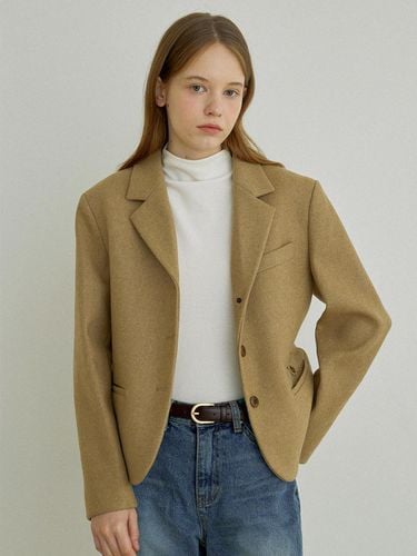 Callid twill wool jacket (Camel) - AS IF - Modalova