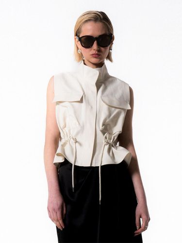 CREAM UTILITY VEST - Emin & Paul - Modalova