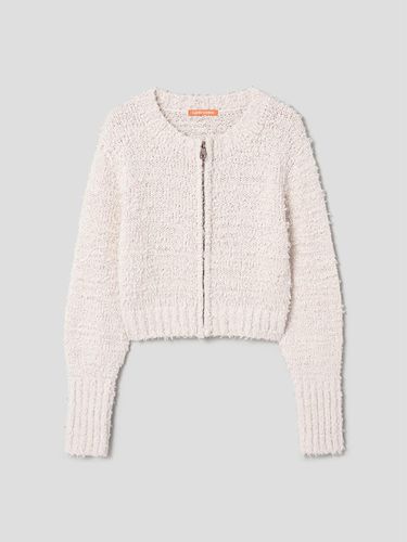 Boucle Crop ZipUp Sweater (MS495AW450) - SAND SOUND - Modalova