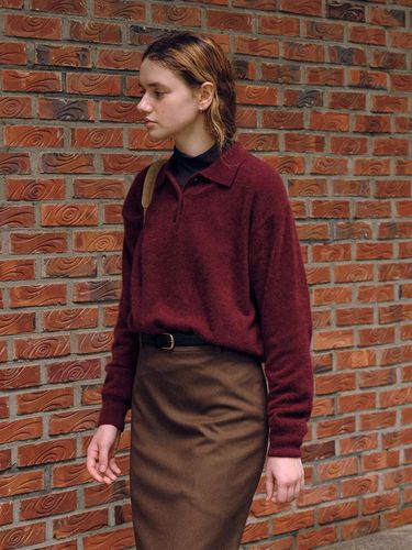 Collar Pullover (Wine) - THE RYE - Modalova