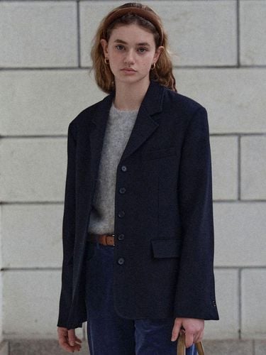 Button Single Jacket (Navy) - THE RYE - Modalova