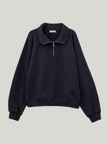 Half Zip - Up Sweatshirt (Blue) - THE RYE - Modalova