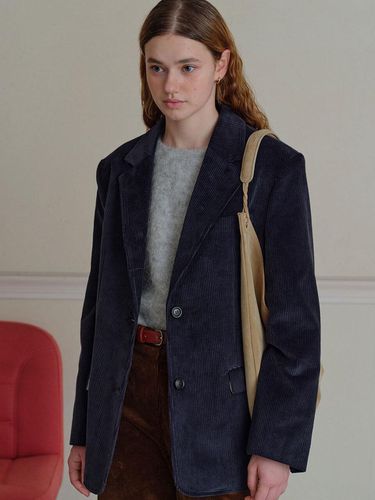 Corduroy Jacket (Navy) - THE RYE - Modalova