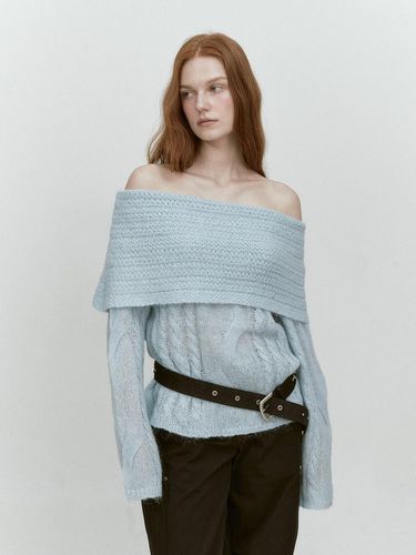 ALPACA TWIST OFF SHOULDER KNIT ()) - ASURA - Modalova