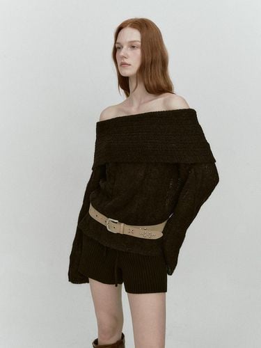 ALPACA TWIST OFF SHOULDER KNIT () - ASURA - Modalova