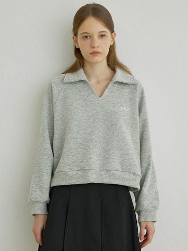 Lovin collar Sweatshirt (Gray) - AS IF - Modalova