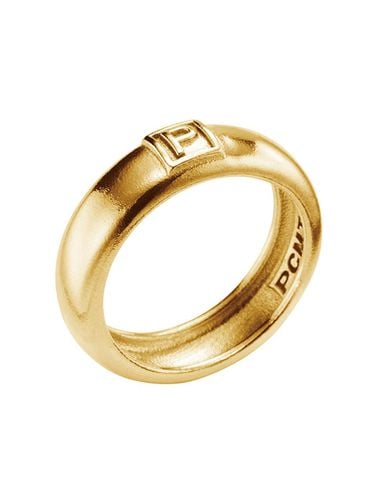 Square P Simple Ring _ Gold - PICOMENT - Modalova