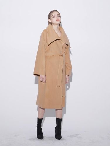 Overcollar Long Coat - DEFEMME - Modalova