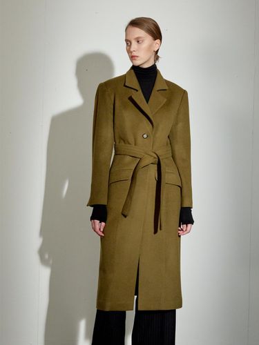 WOOL DOR COAT_KHAKI - DEFEMME - Modalova