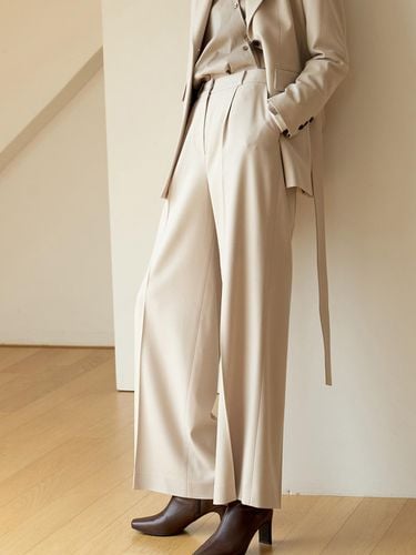 LEMARAIS CLASSIC PANTS_BEIGE - DEFEMME - Modalova